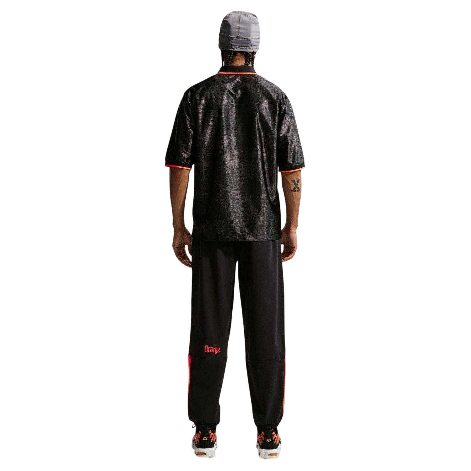 Black-Red - Back - Nike Mens Netherlands FC Short-Sleeved Football Shirt