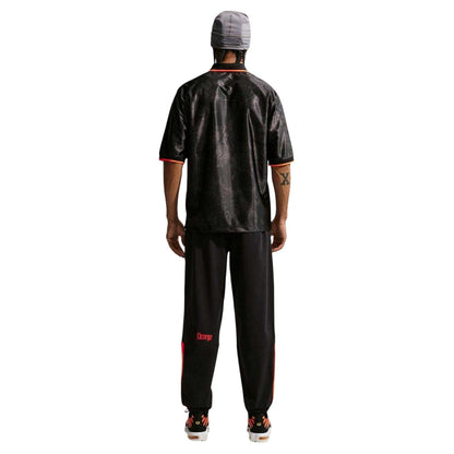 Black-Red - Back - Nike Mens Netherlands FC Short-Sleeved Football Shirt