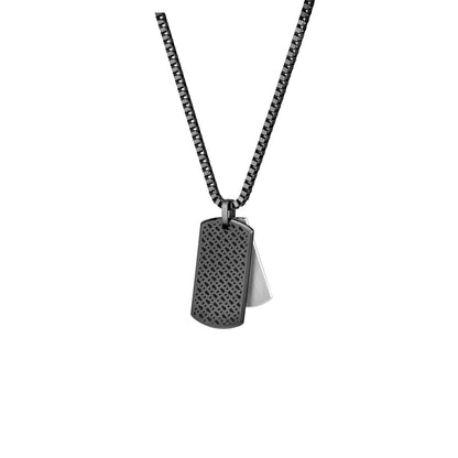 Black - Lifestyle - Boss Mens Black Ion Plating Necklace