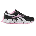 Black-Pink - Side - Reebok Childrens-Kids Dynamica 2.0 Zig Zag Trainers