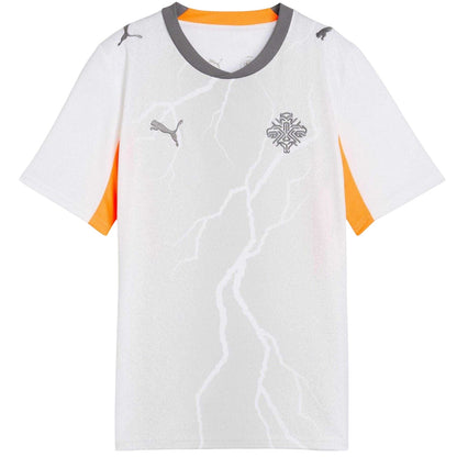 White-Grey - Front - Puma Childrens-Kids World Cup 2026 Iceland Away Shirt