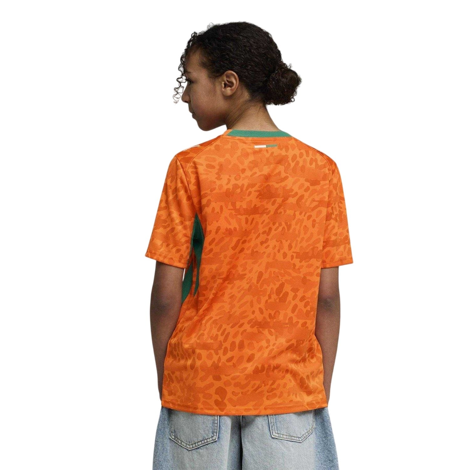 Orange-Green - Lifestyle - Puma Childrens-Kids World Cup 2026 Ivory Coast FC Football Shirt