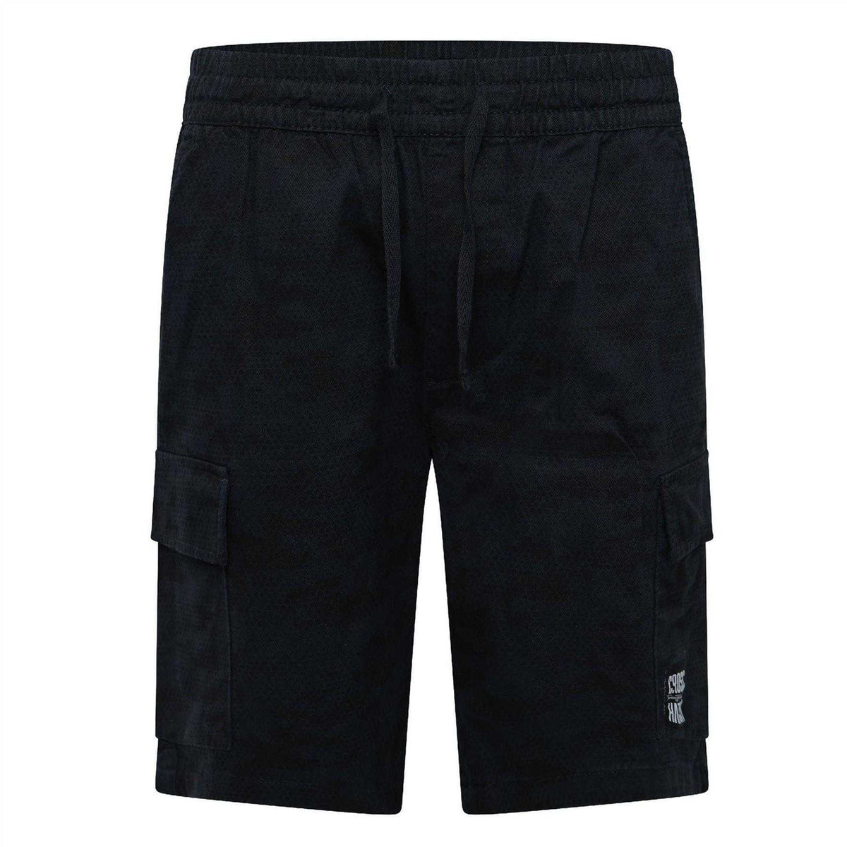 Navy - Front - Crosshatch Mens Janscore All-Over Print Cargo Shorts