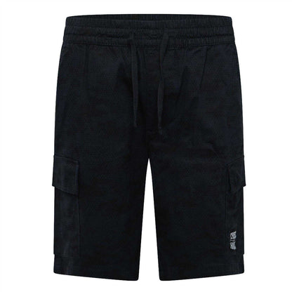 Navy - Front - Crosshatch Mens Janscore All-Over Print Cargo Shorts