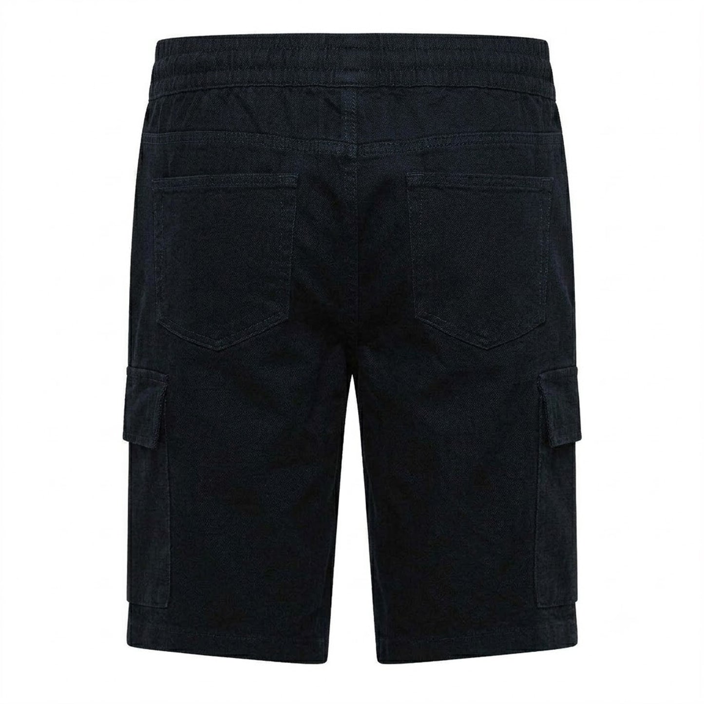 Navy - Back - Crosshatch Mens Janscore All-Over Print Cargo Shorts