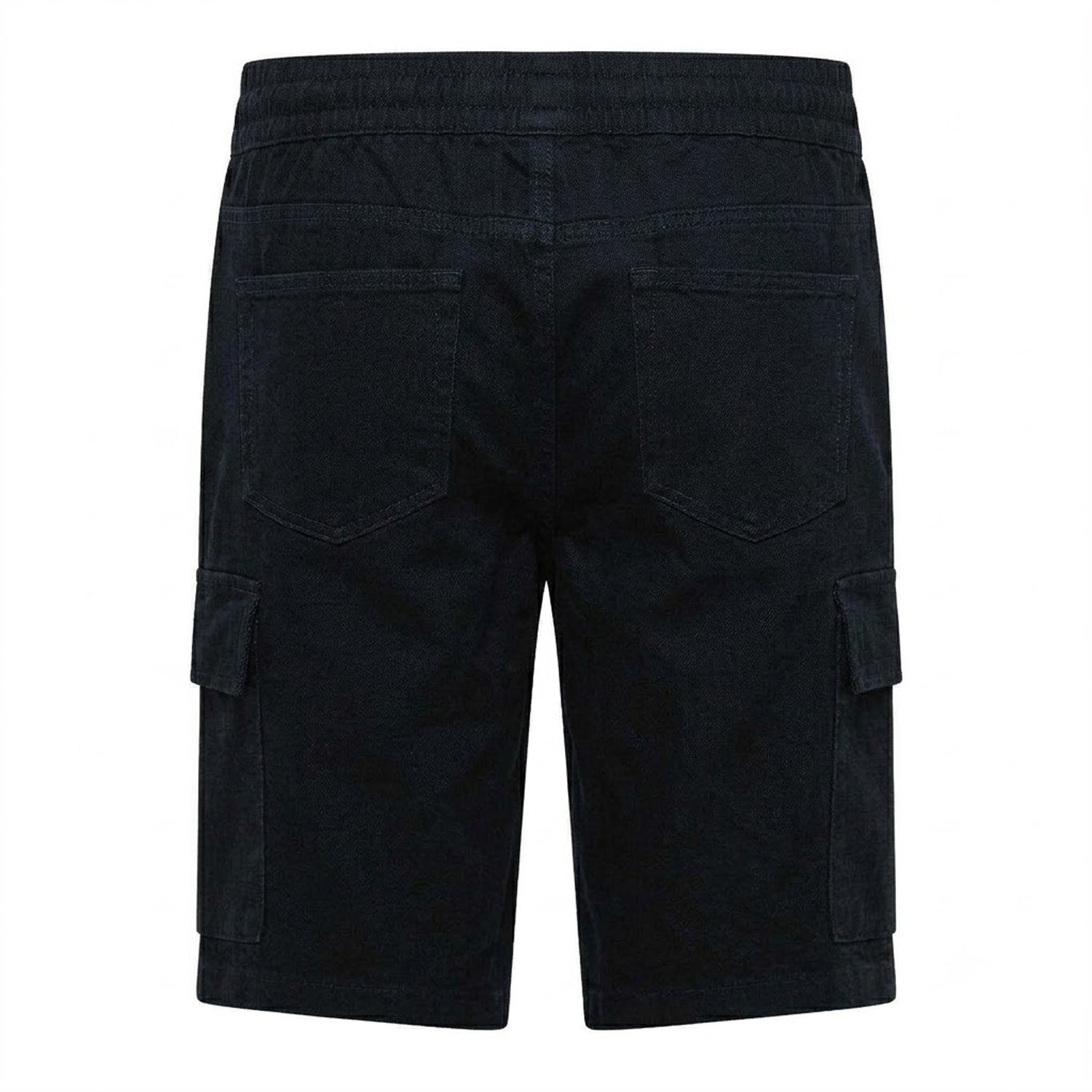 Navy - Back - Crosshatch Mens Janscore All-Over Print Cargo Shorts