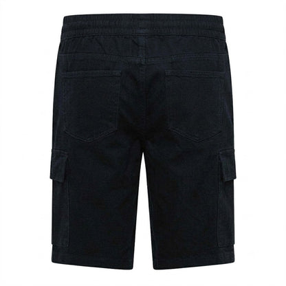 Navy - Back - Crosshatch Mens Janscore All-Over Print Cargo Shorts