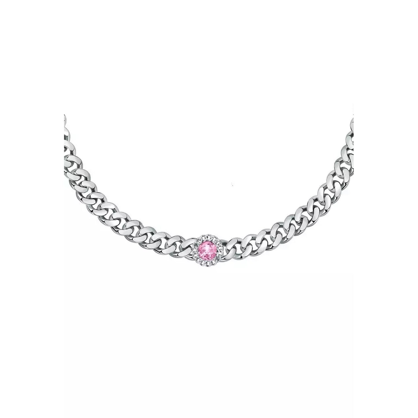 Silver-Pink - Back - Chiara Ferragni Bossy Necklace