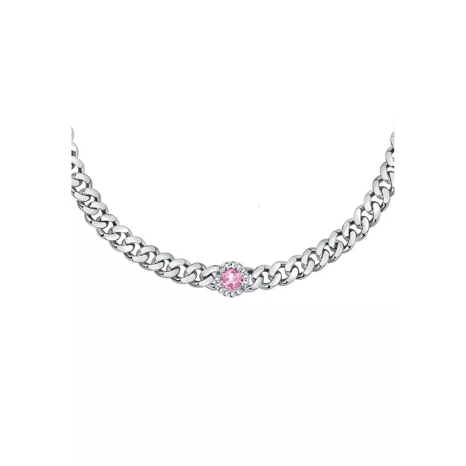 Silver-Pink - Back - Chiara Ferragni Bossy Necklace