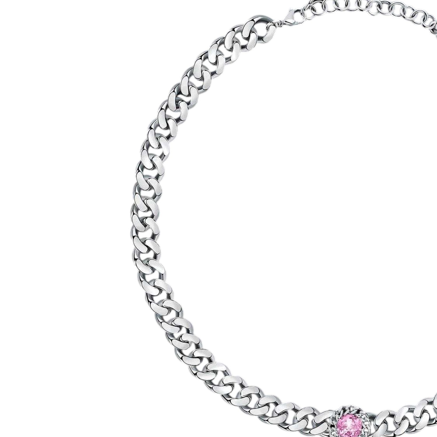 Silver-Pink - Side - Chiara Ferragni Bossy Necklace