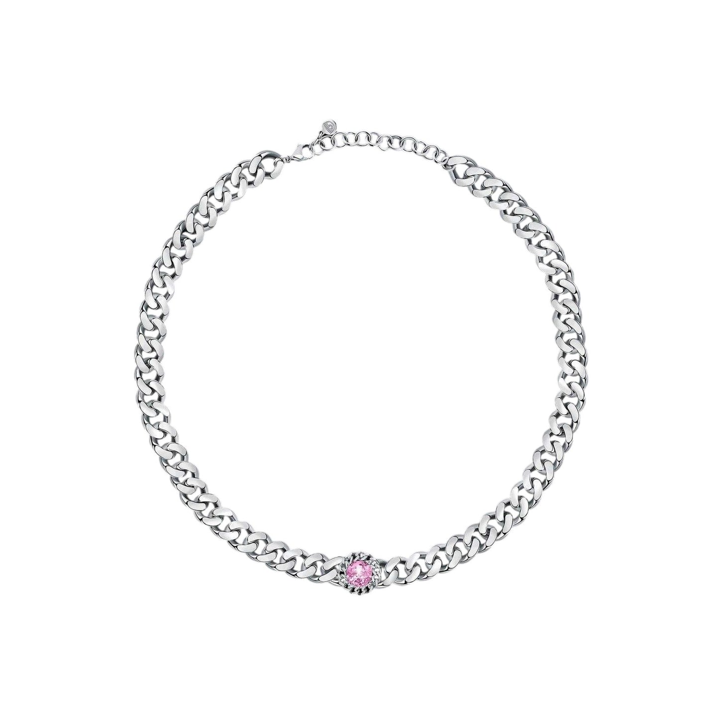 Silver-Pink - Front - Chiara Ferragni Bossy Necklace