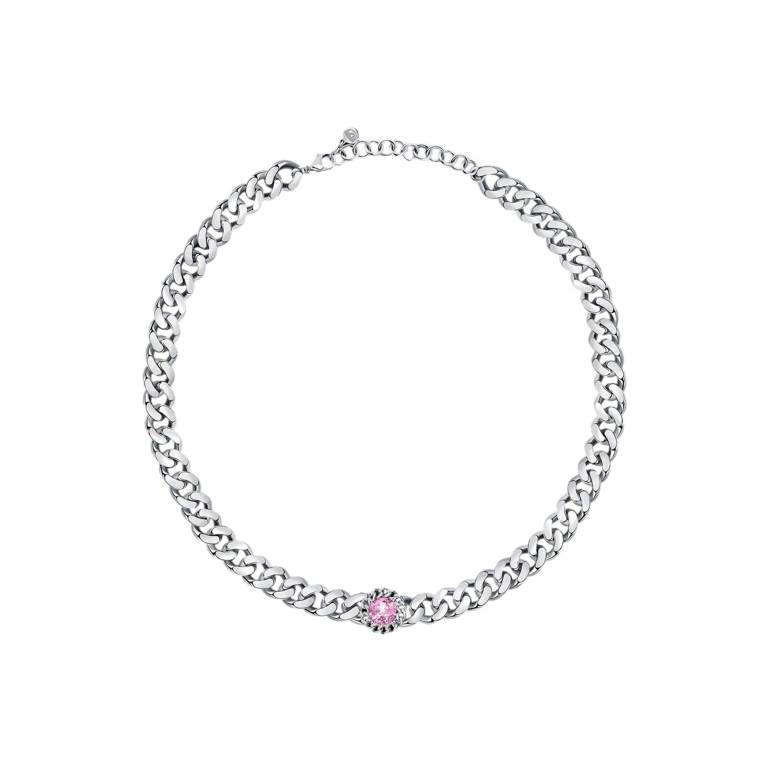 Silver-Pink - Front - Chiara Ferragni Bossy Necklace