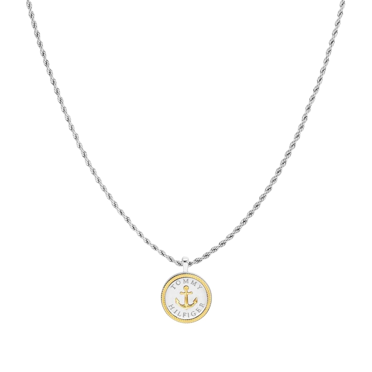 Silver - Back - Tommy Hilfiger Stainless Steel Necklace & Pendant