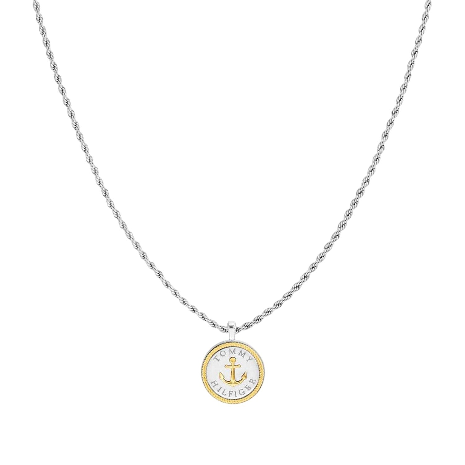 Silver - Back - Tommy Hilfiger Stainless Steel Necklace & Pendant