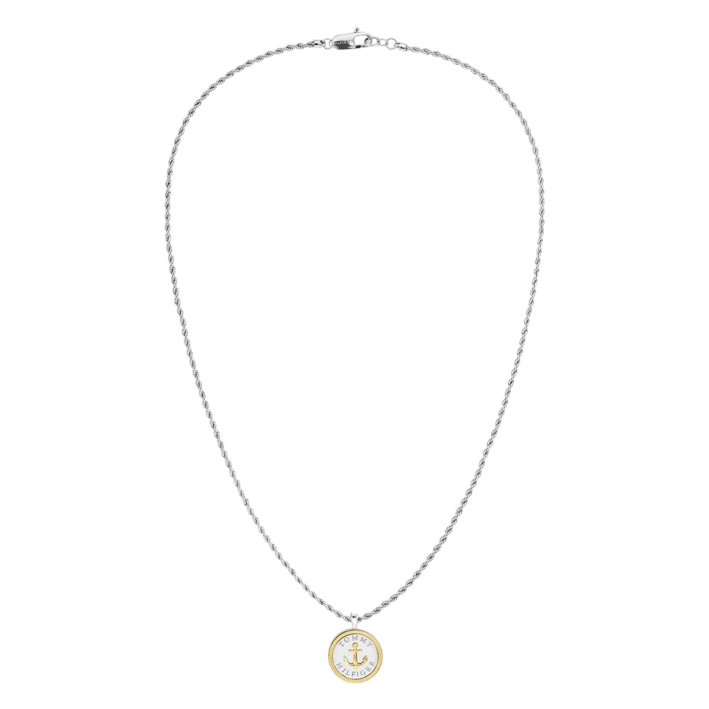 Silver - Front - Tommy Hilfiger Stainless Steel Necklace & Pendant