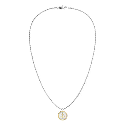 Silver - Front - Tommy Hilfiger Stainless Steel Necklace & Pendant