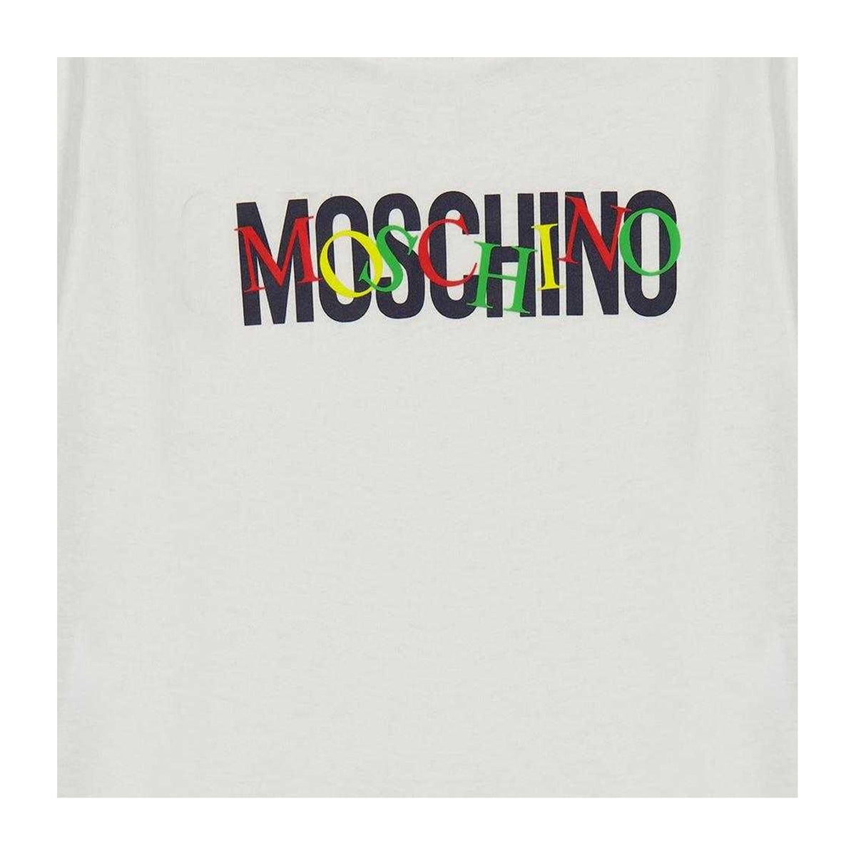 Cloud - Side - Moschino Childrens-Kids Logo Short-Sleeved T-Shirt