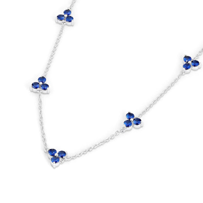 Blue-Silver - Lifestyle - Common Lines 925 Sterling Silver Necklace