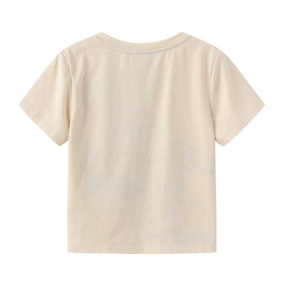 Beige - Back - Spider-Man Childrens-Kids Action Pose Cotton T-Shirt