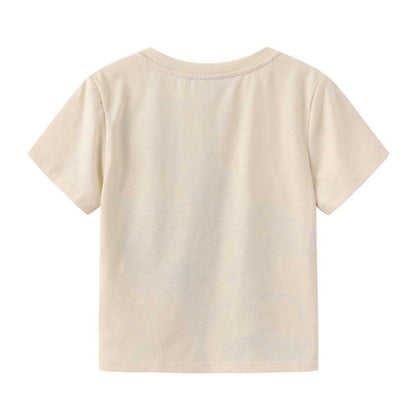 Beige - Back - Spider-Man Childrens-Kids Action Pose Cotton T-Shirt