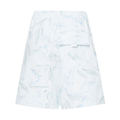 Absolute White - Back - New Balance Womens-Ladies Floral Embossed Running Shorts