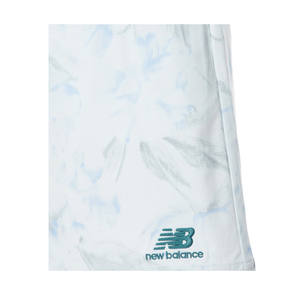 Absolute White - Side - New Balance Womens-Ladies Floral Embossed Running Shorts