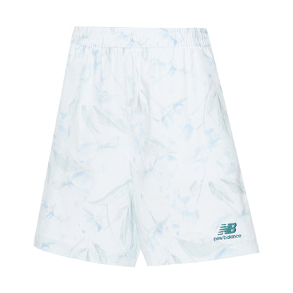 Absolute White - Front - New Balance Womens-Ladies Floral Embossed Running Shorts