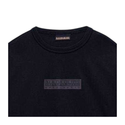 Black - Side - Napapijri Childrens-Kids Box Logo T-Shirt