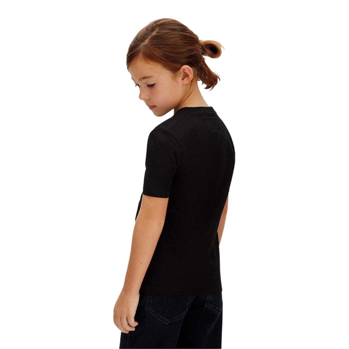 Black - Back - Calvin Klein Childrens-Kids Jeans T-Shirt