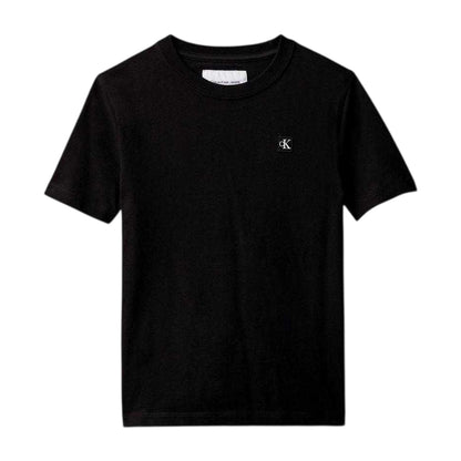 Black - Front - Calvin Klein Childrens-Kids Jeans T-Shirt