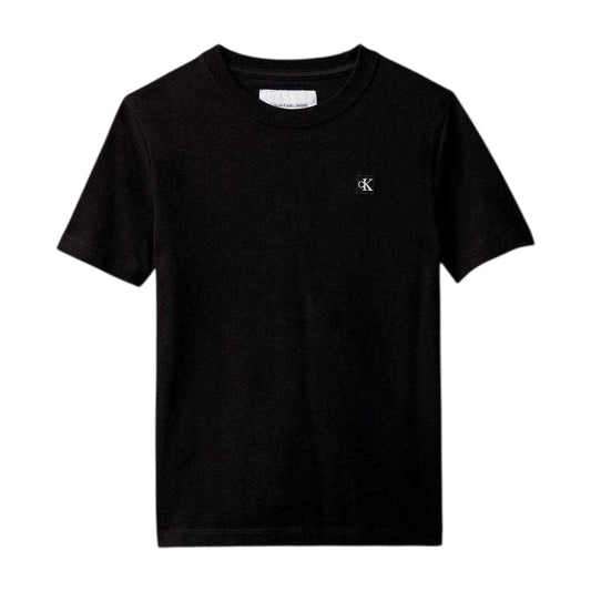Black - Front - Calvin Klein Childrens-Kids Jeans T-Shirt