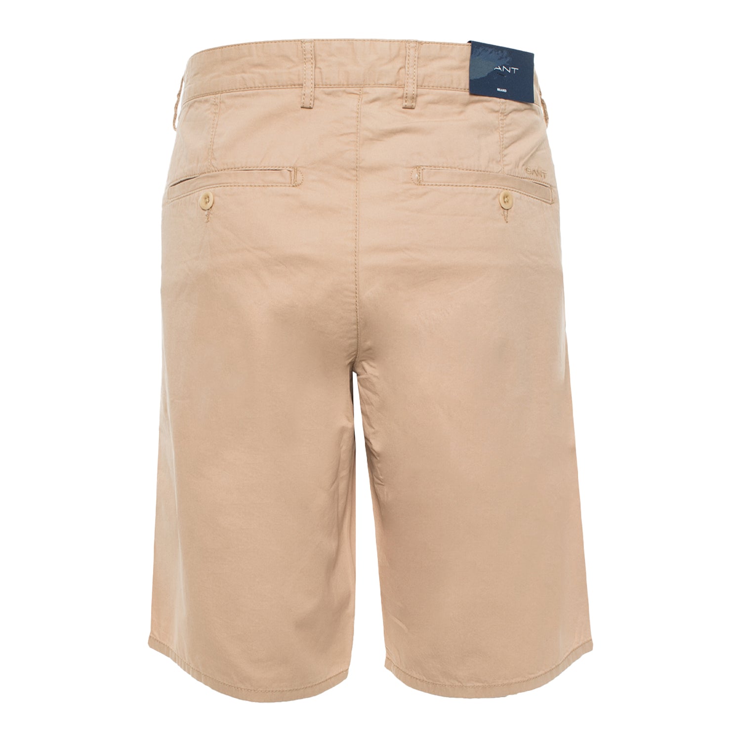 Khaki Brown - Back - Gant Mens Archive Shield Relaxed Fit Chino Shorts