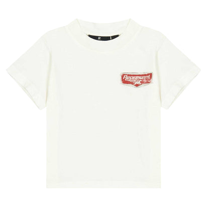 White - Front - Represent Childrens-Kids Crew Neck Regular T-Shirt