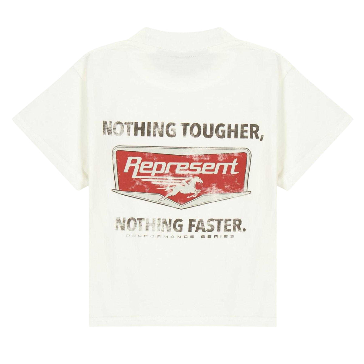 White - Back - Represent Childrens-Kids Crew Neck Regular T-Shirt