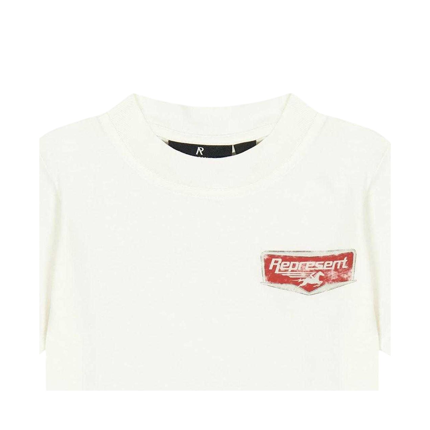 White - Side - Represent Childrens-Kids Crew Neck Regular T-Shirt
