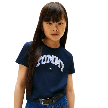 Night Navy - Side - Tommy Hilfiger Childrens-Kids T-Shirt