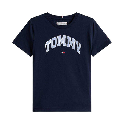 Night Navy - Front - Tommy Hilfiger Childrens-Kids T-Shirt