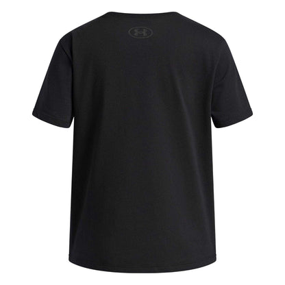 Black - Back - Under Armour Childrens-Kids Rival T-Shirt
