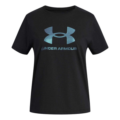 Black - Front - Under Armour Childrens-Kids Rival T-Shirt