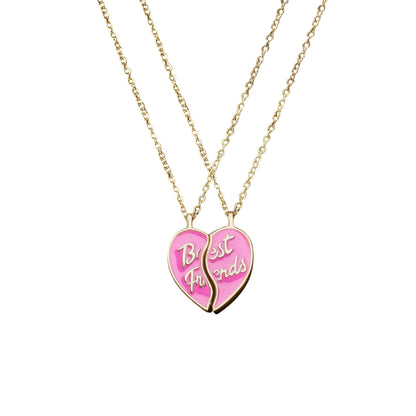 Pink-Gold - Front - Chiara Ferragni Womens-Ladies Stainless Steel Heart Necklace & Pendant