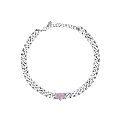 Silver - Front - Chiara Ferragni Metal Necklace