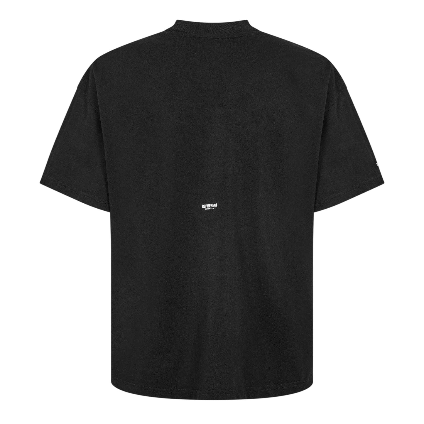 Jet Black - Back - Represent Mens Owners Club Oversized Short-Sleeved T-Shirt