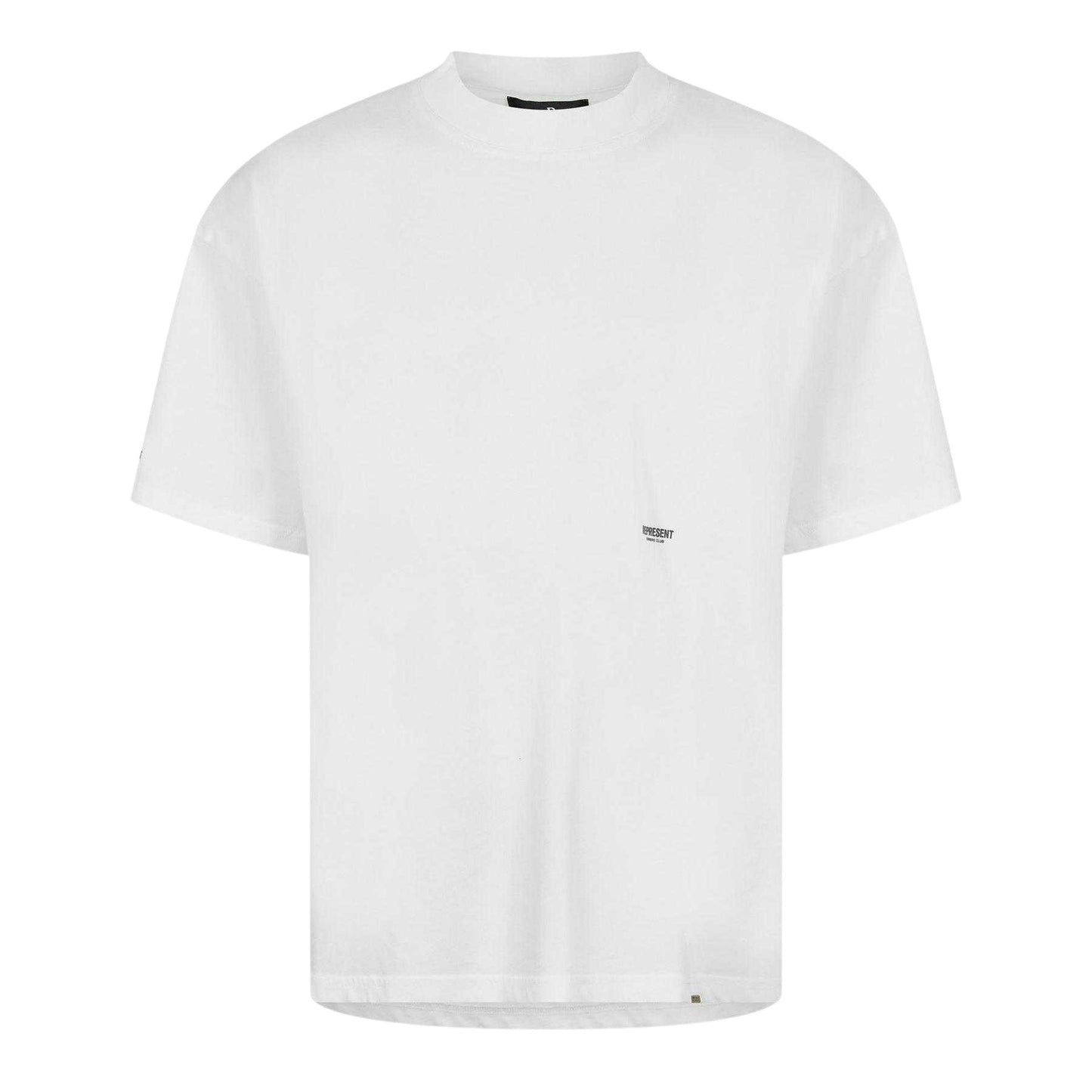 White - Front - Represent Mens Owners Club Oversized Short-Sleeved T-Shirt
