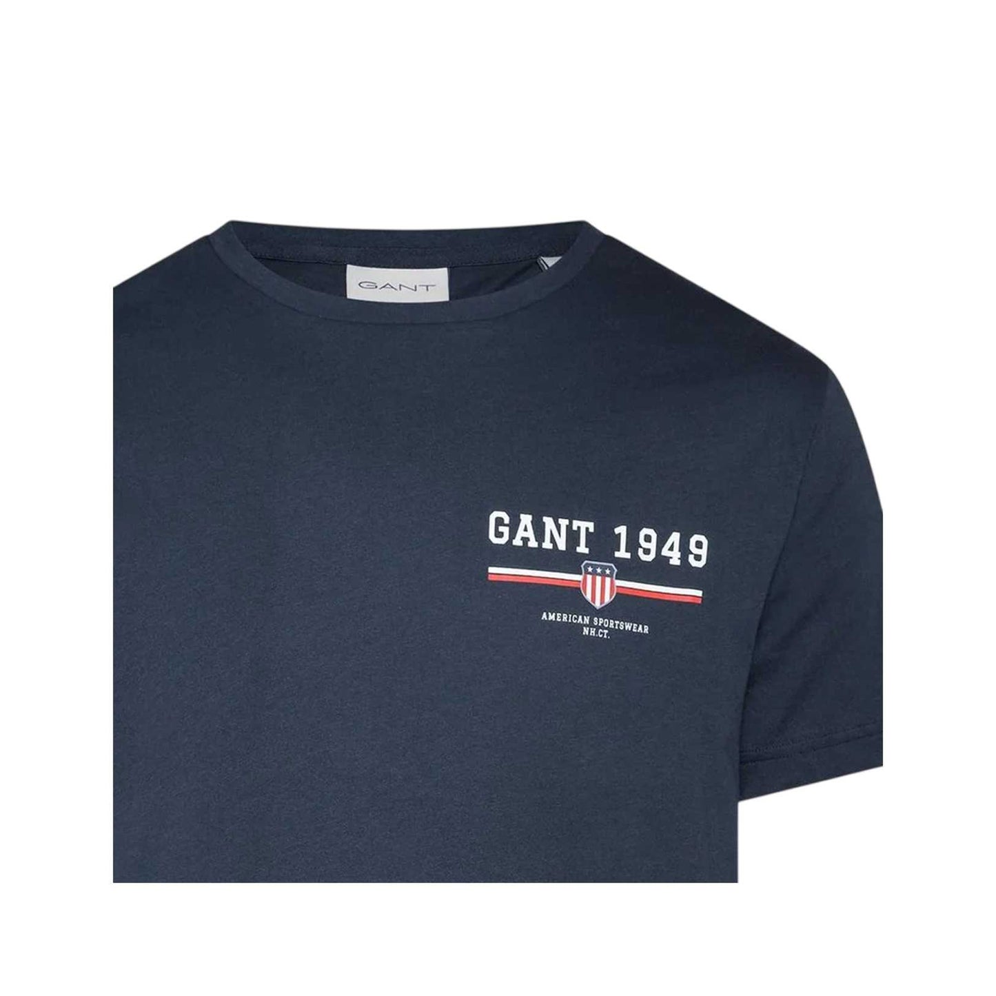 Marine - Side - Gant Mens 1949 Regular T-Shirt