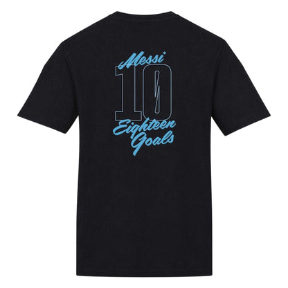 Black - Back - AWD Mens Messi Fan T-Shirt
