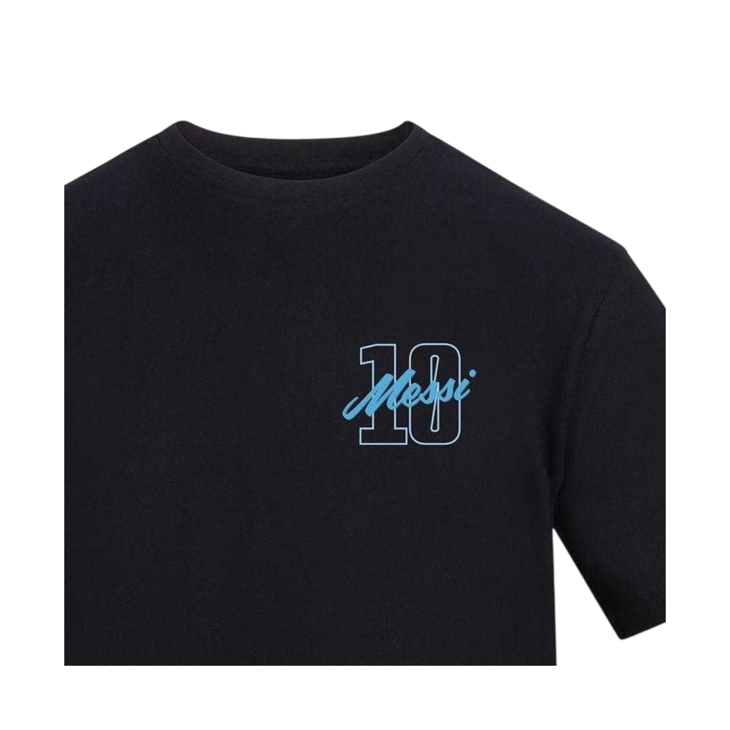 Black - Side - AWD Mens Messi Fan T-Shirt