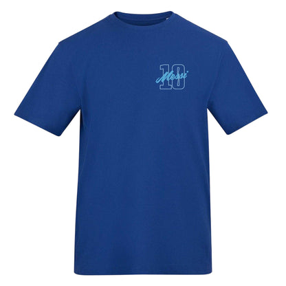 Blue - Front - AWD Mens Messi Fan T-Shirt