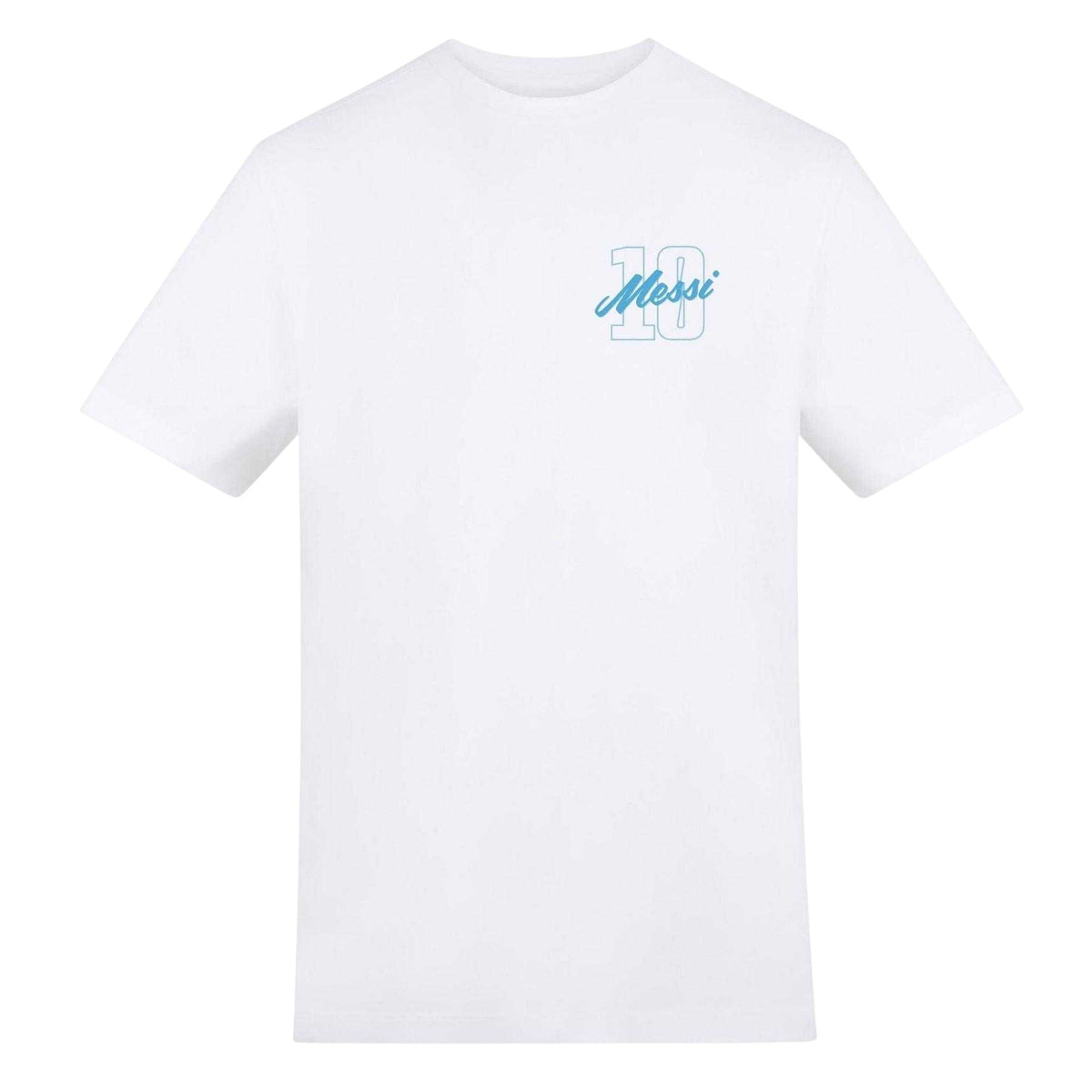White - Front - AWD Mens Messi Fan T-Shirt