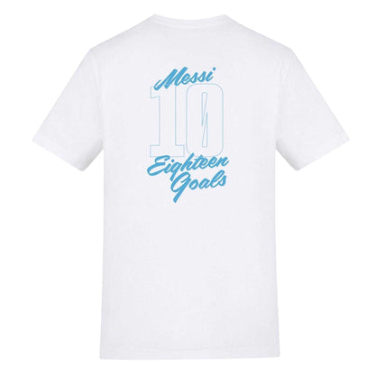 White - Back - AWD Mens Messi Fan T-Shirt