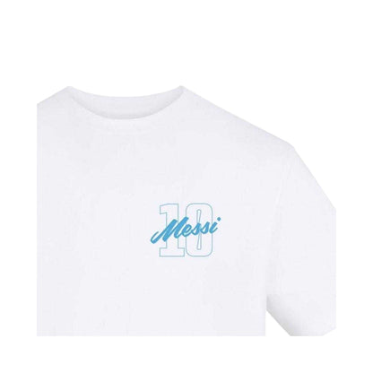 White - Side - AWD Mens Messi Fan T-Shirt